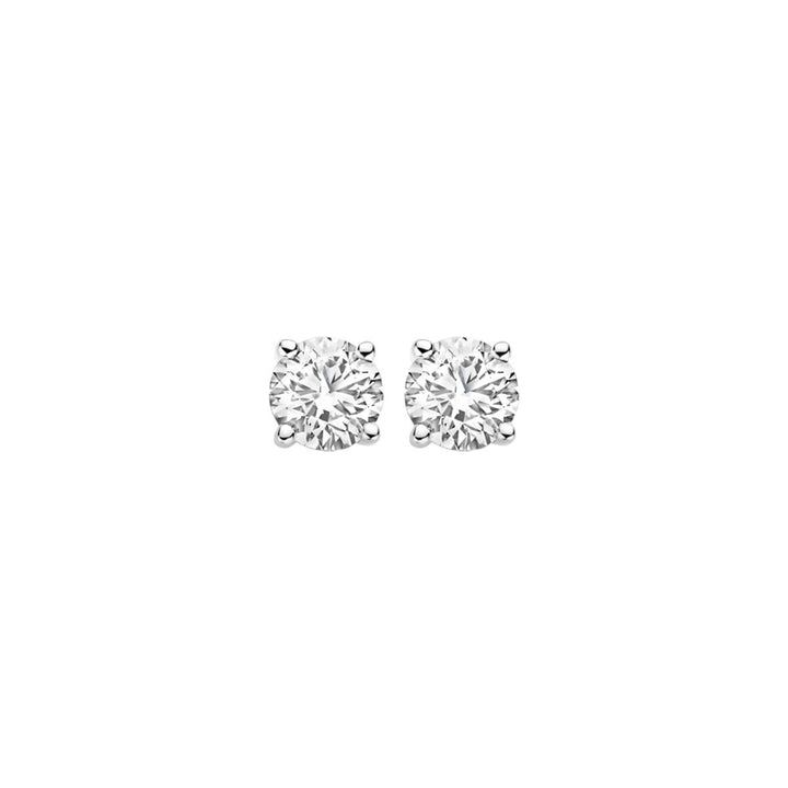 Blush Lab Grown Diamond Stud Earrings 14k White Gold - LG7002W