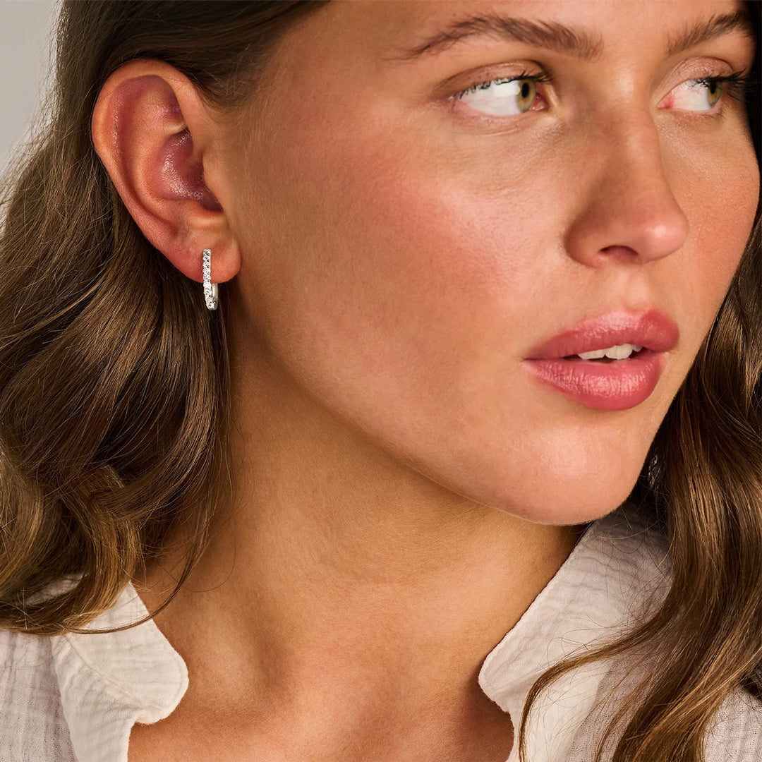 Blush Lab Diamonds Ohrringe 14k Weissgold - LG7008W