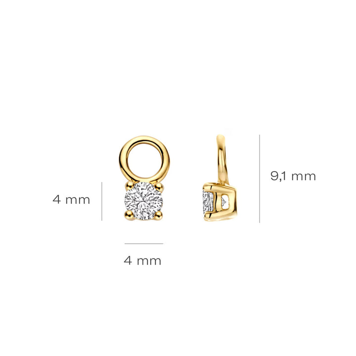 Blush Lab Diamonds Ohr Charms 14k Gelbgold - LG9000Y