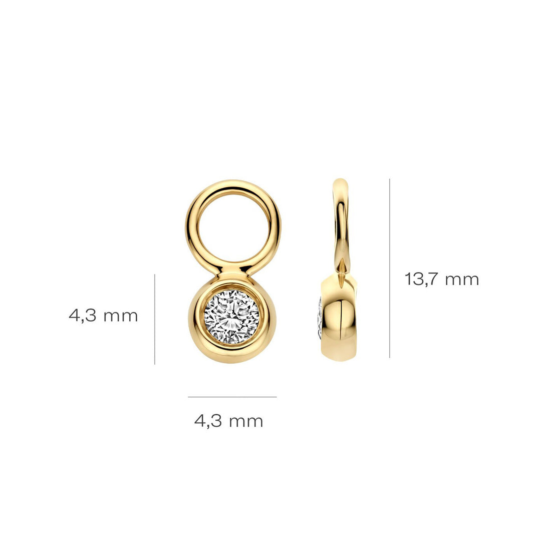Blush Lab Diamonds Ohr Charms 14k Gelbgold - LG9002Y