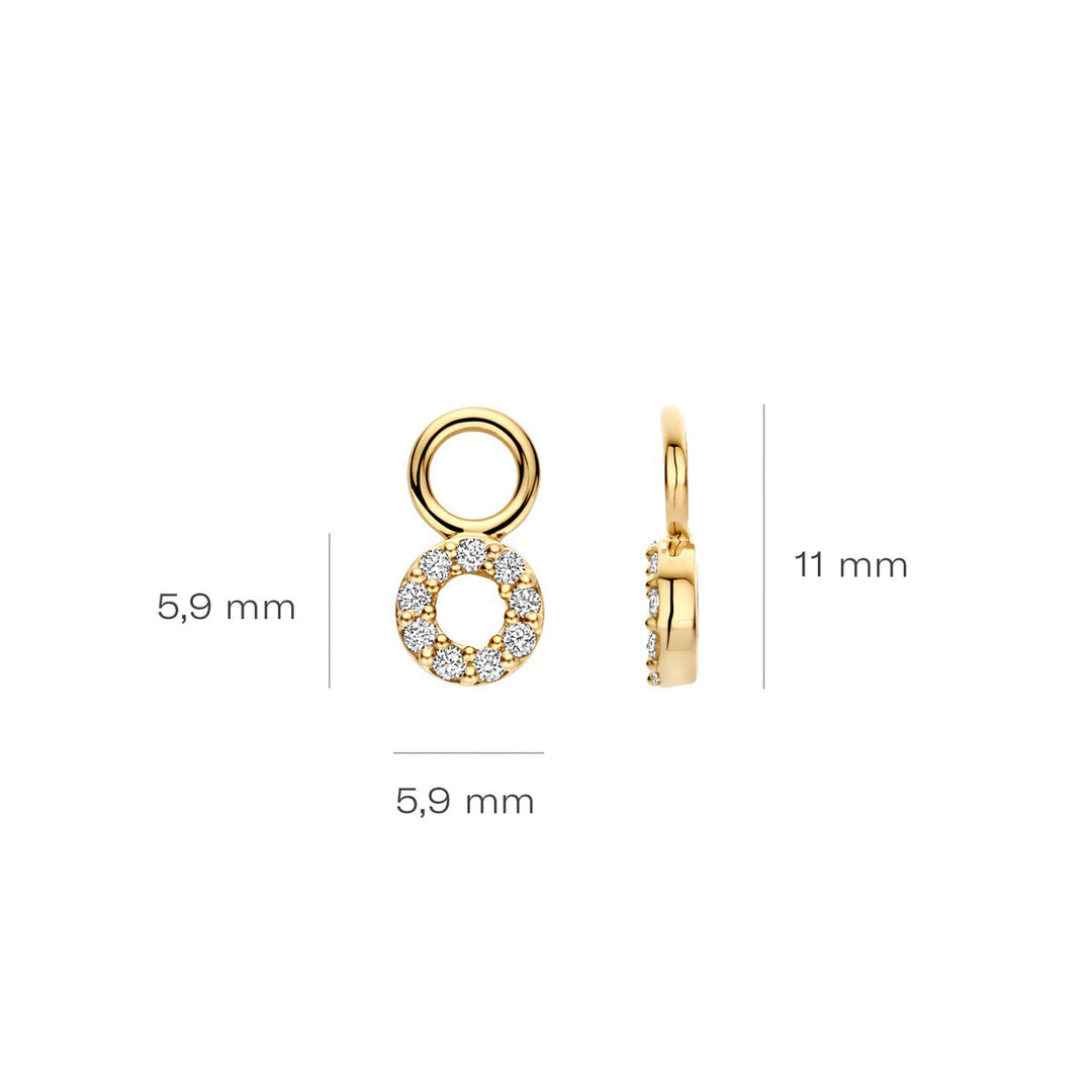Blush Lab Diamonds Ohr Charms 14k Gelbgold - LG9003Y