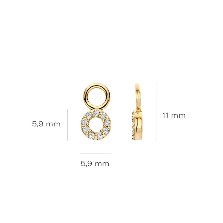 Blush Lab Diamonds Ohr Charms 14k Gelbgold - LG9003Y