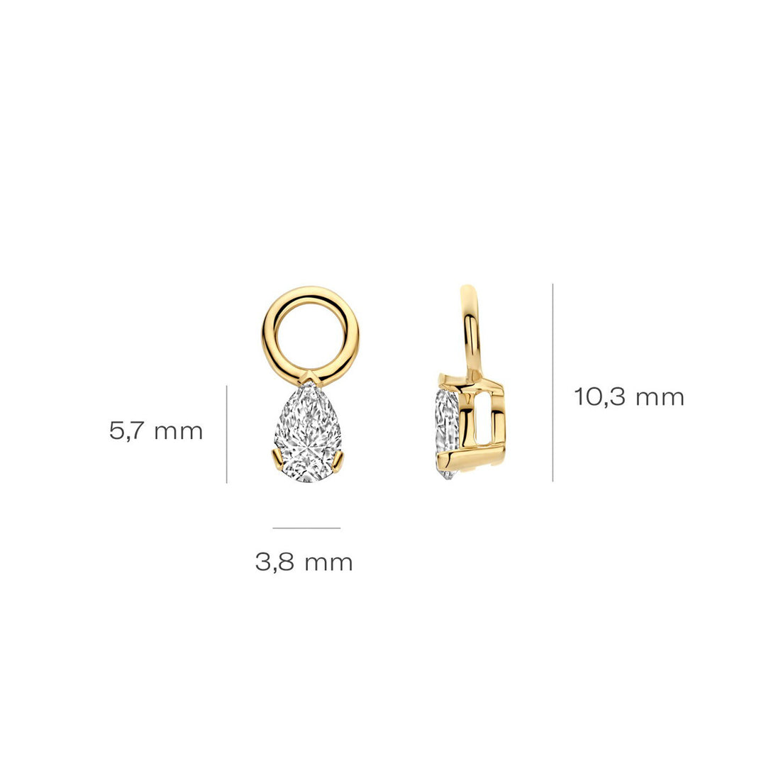 Blush Lab Diamonds Ohr Charms 14k Gelbgold - LG9004Y