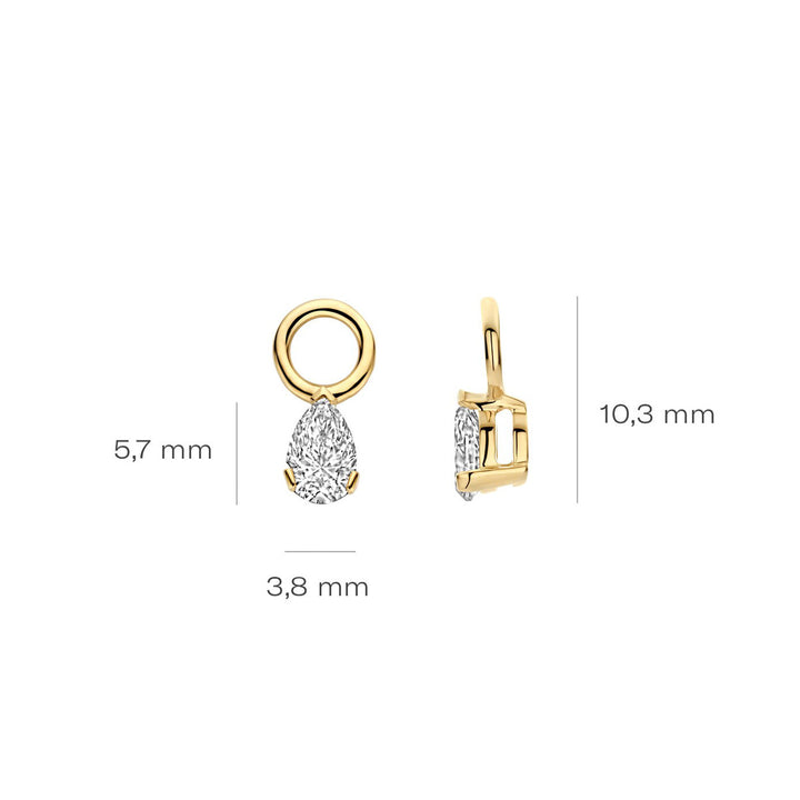 Blush Lab Diamonds Ohr Charms 14k Gelbgold - LG9004Y
