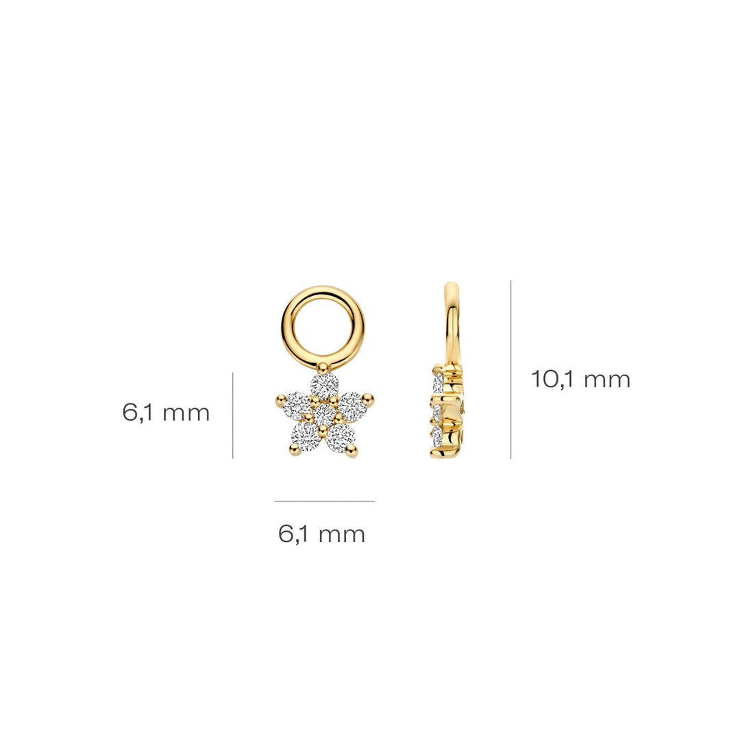 Blush Lab Diamonds Ohr Charms 14k Gelbgold - LG9005Y