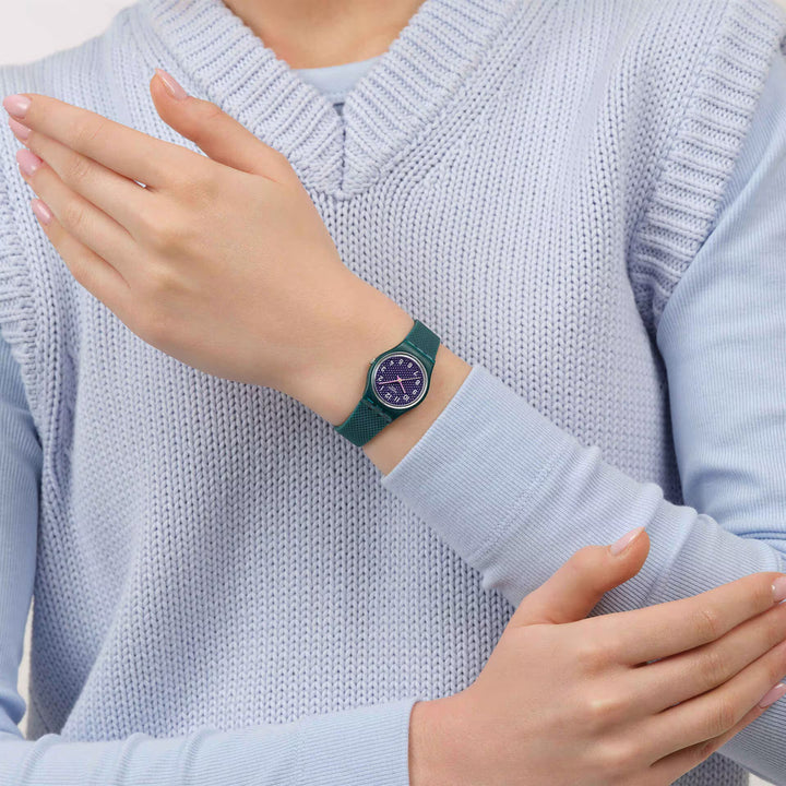 Swatch Teal Weave - LL127