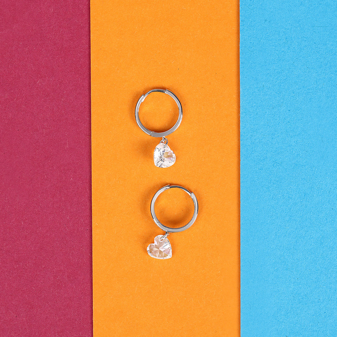 La Petite Story Collection Silver Heart Ohrringe - LPS01AWV08