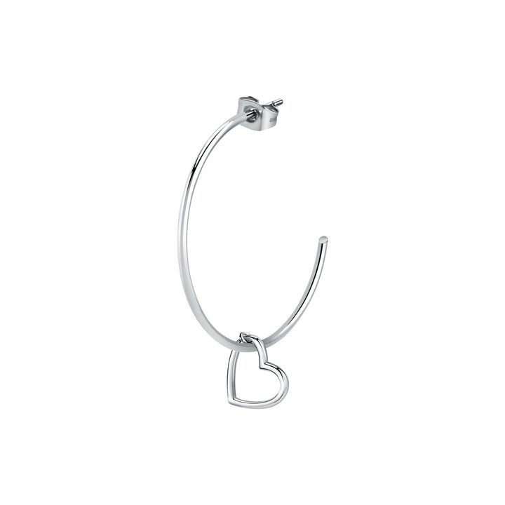 La Petite Story C Hoop Heart Einzel Ohrstecker - LPS02AQM15