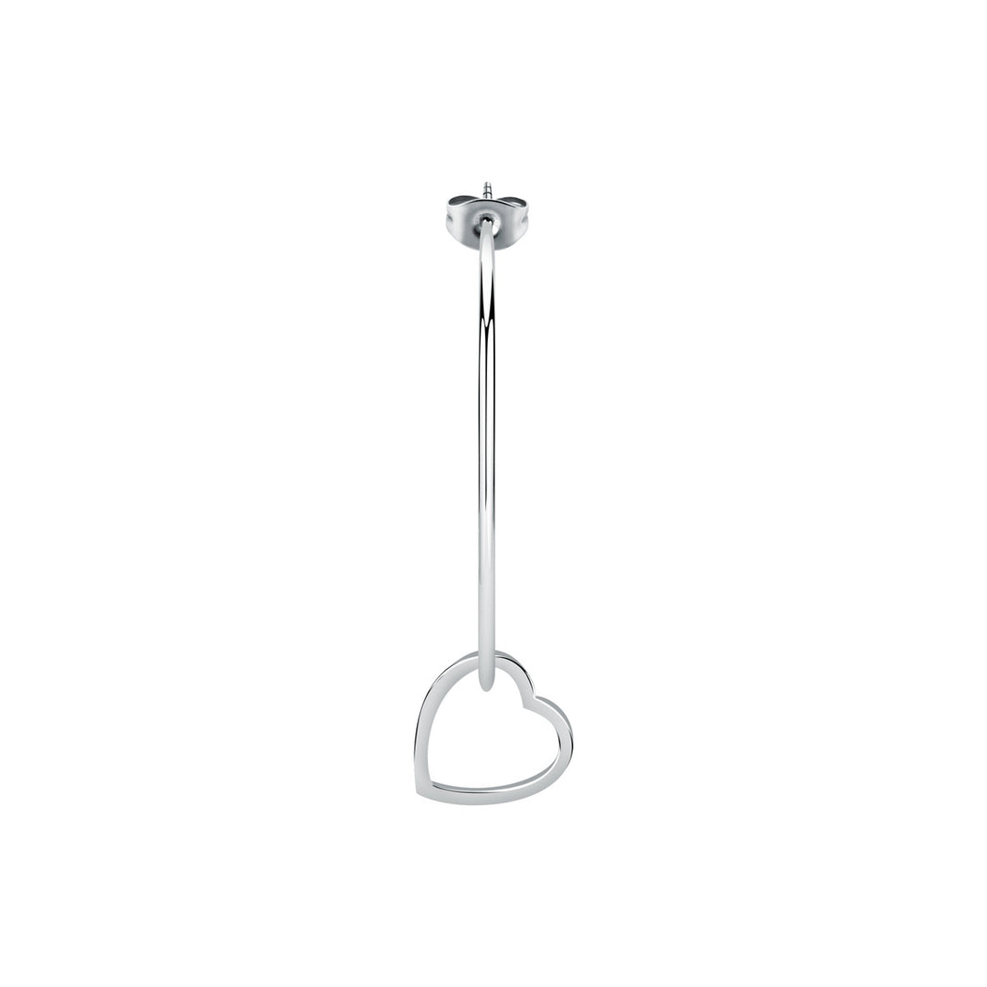 La Petite Story C Hoop Heart Einzel Ohrstecker - LPS02AQM15