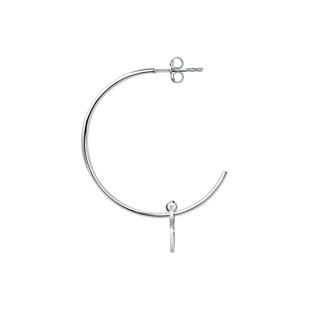 La Petite Story C Hoop Heart Einzel Ohrstecker - LPS02AQM15