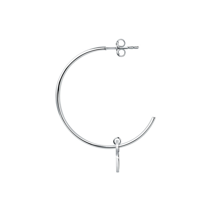 La Petite Story C Hoop Heart Einzel Ohrstecker - LPS02AQM15