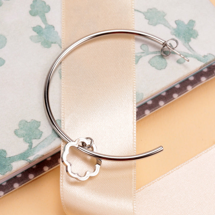 La Petite Story C Hoop 4 Leaf Clover Einzel Ohrstecker - LPS02AQM17