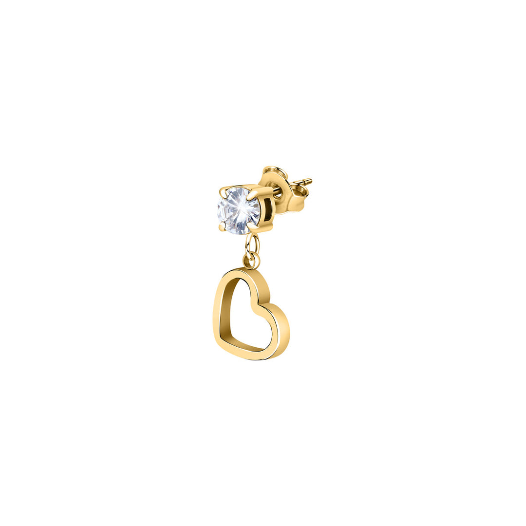 La Petite Story Heart Einzel Ohrstecker - LPS02AQM57