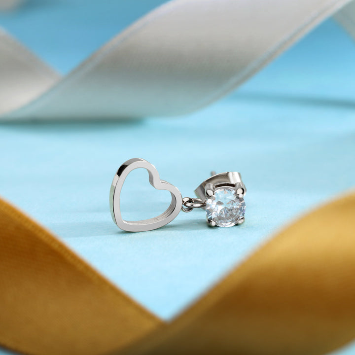 La Petite Story Heart Einzel Ohrstecker - LPS02AQM58