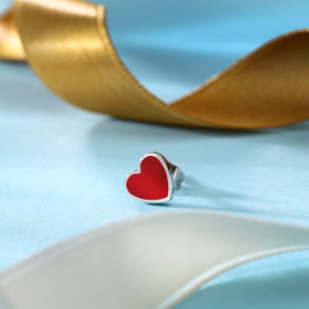La Petite Story Heart Einzel Ohrstecker - LPS02AQM64