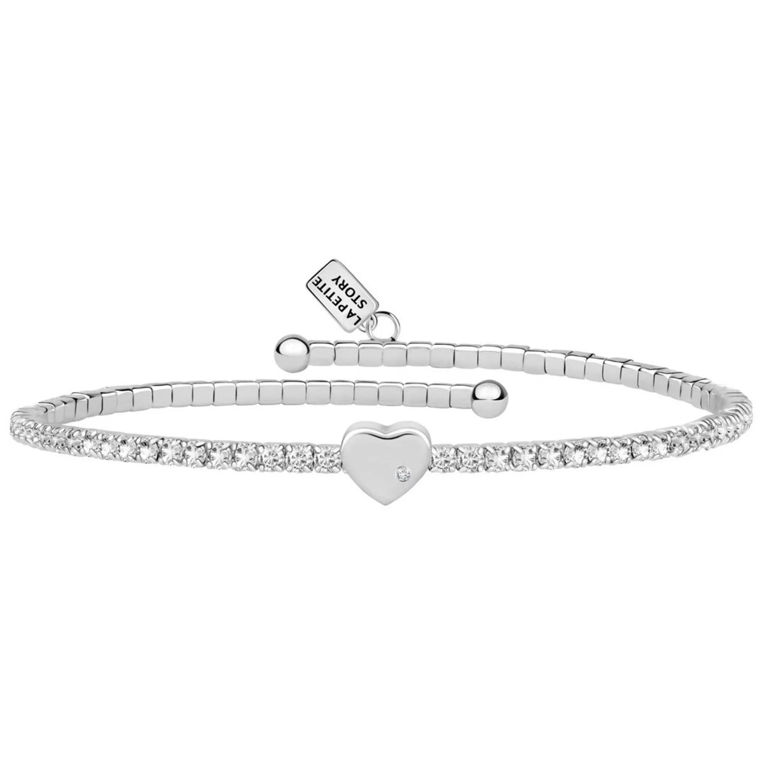 La Petite Story Lux Bangles Heart Armreif - LPS05AQC01