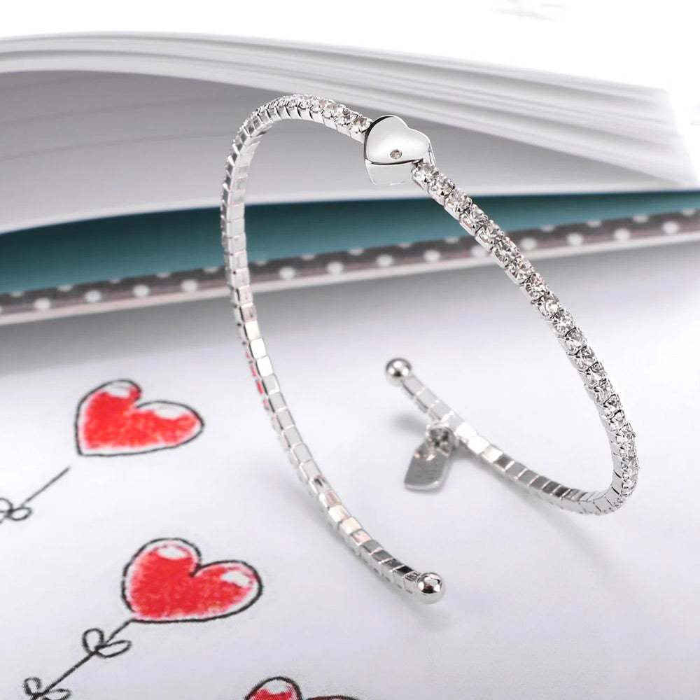 La Petite Story Lux Bangles Heart Armreif - LPS05AQC01
