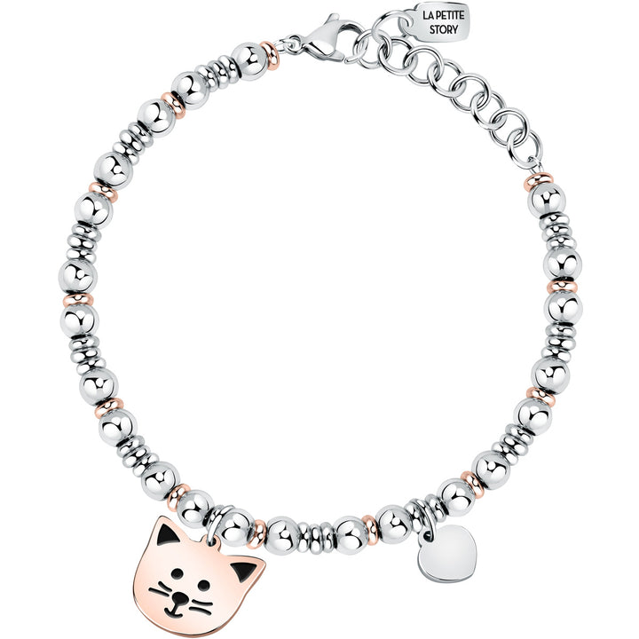 La Petite Story Family Cat &amp; Heart Bracelet - LPS05ASF69