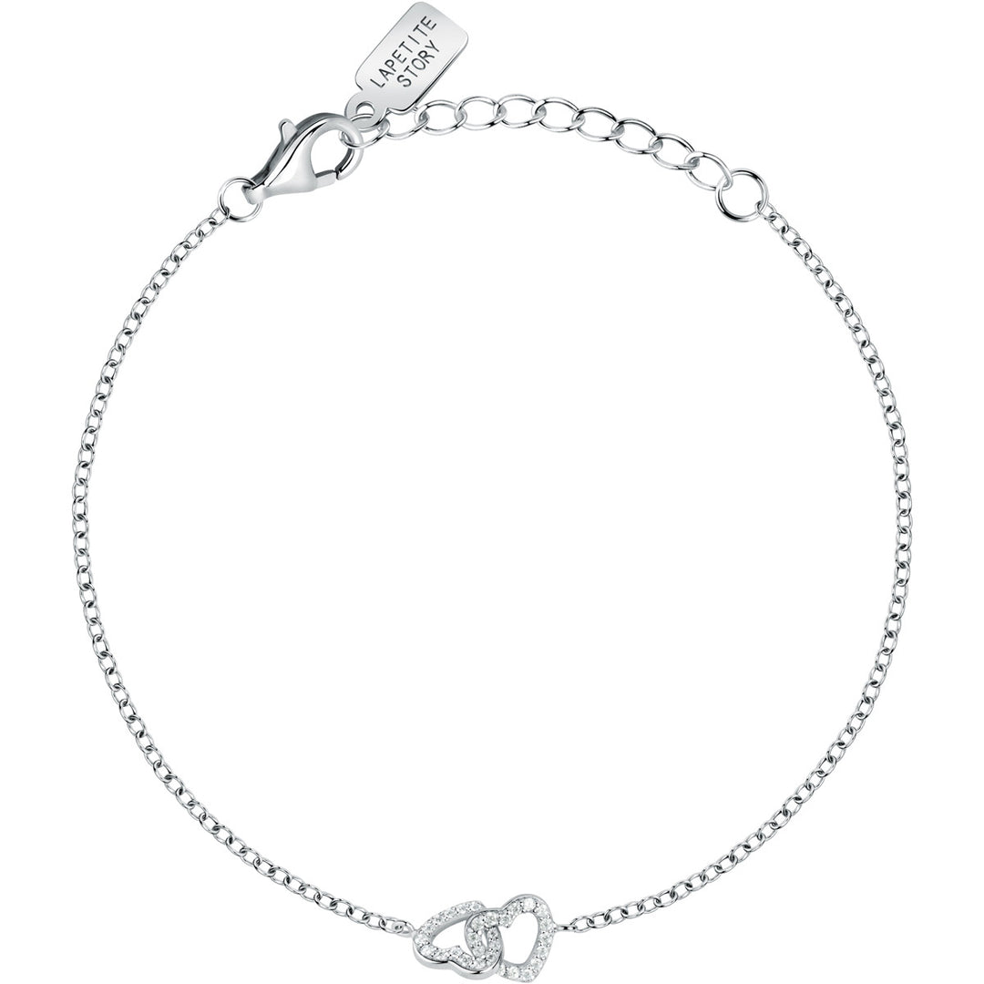 La Petite Story Collection Silver Heart Armband - LPS05AWV01