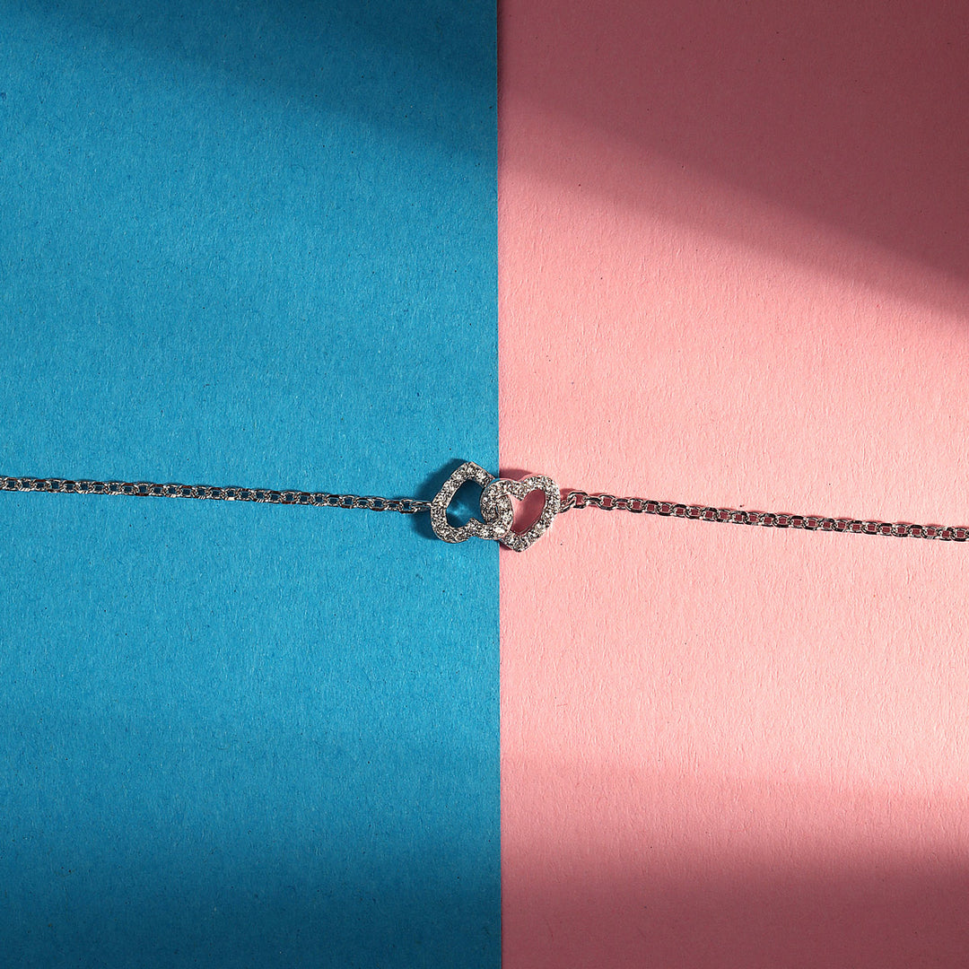 La Petite Story Collection Silver Heart Armband - LPS05AWV01
