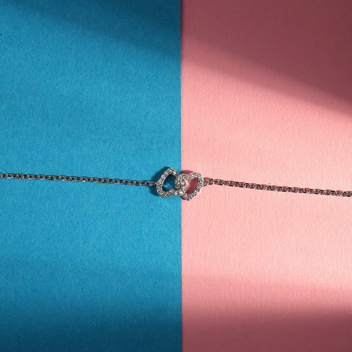 La Petite Story Collection Silver Heart Armband - LPS05AWV01