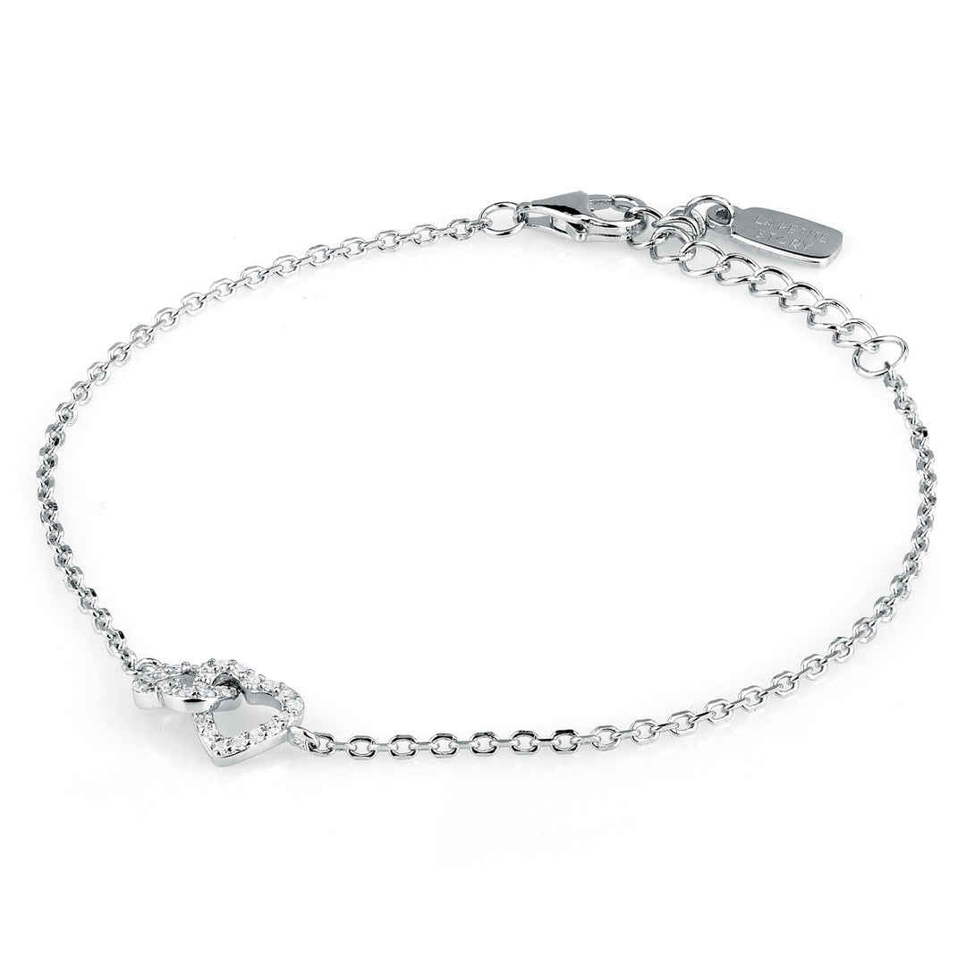 La Petite Story Collection Silver Heart Armband - LPS05AWV01