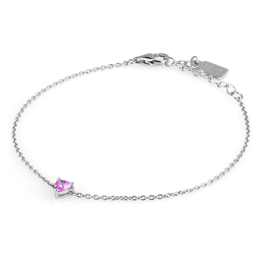 La Petite Story Collection Silver Heart Armband - LPS05AWV10