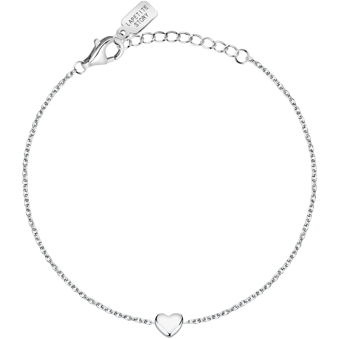 La Petite Story Collection Silver Heart Armband - LPS05AWV12