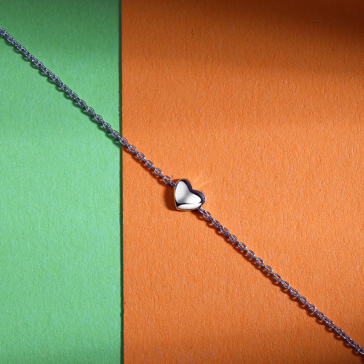 La Petite Story Collection Silver Heart Armband - LPS05AWV12