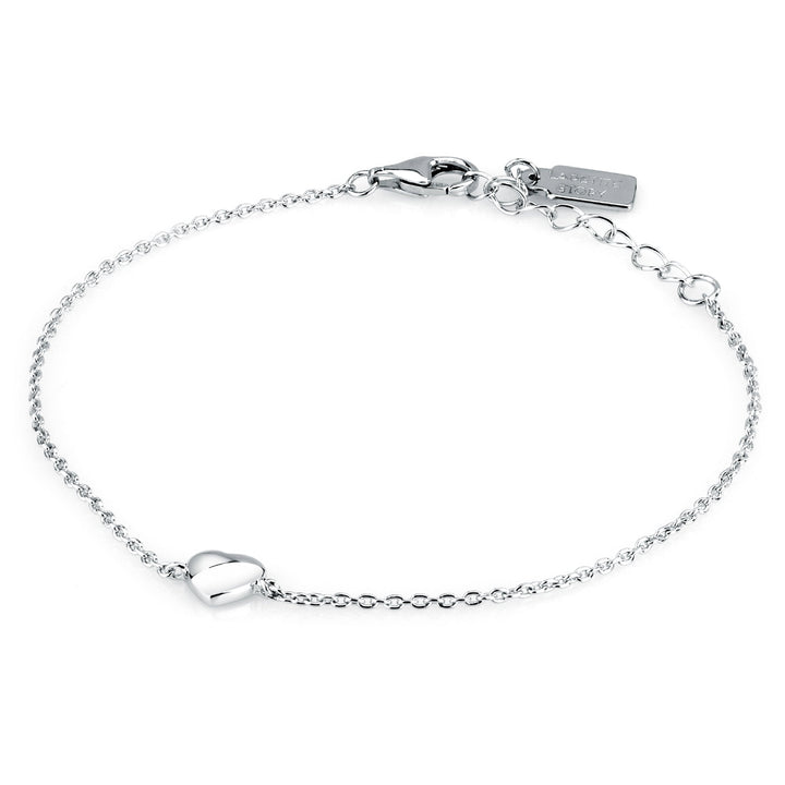 La Petite Story Collection Silver Heart Armband - LPS05AWV12