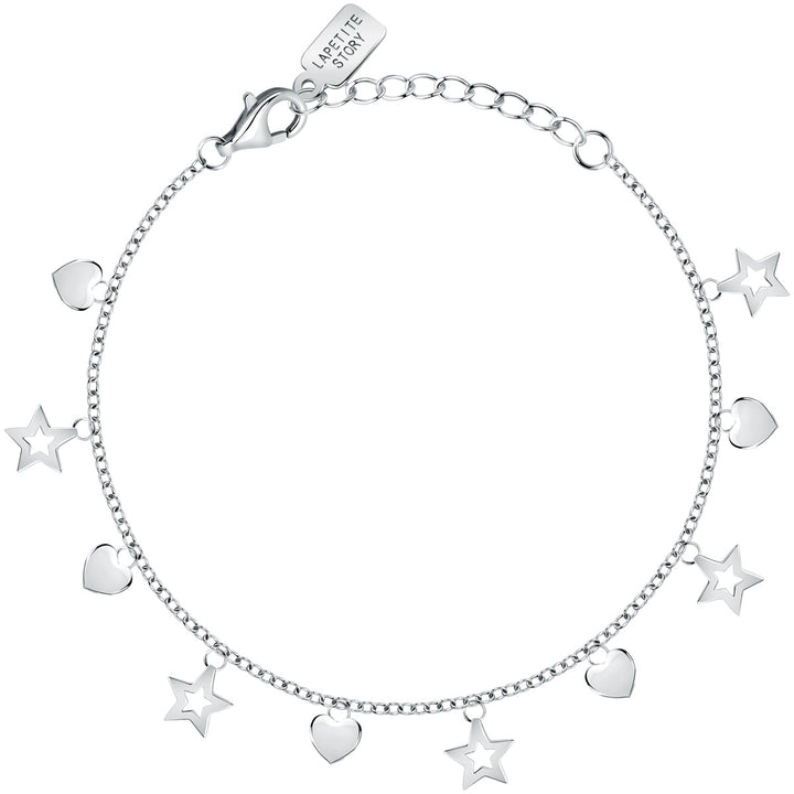 La Petite Story Silver Heart Star Armband - LPS05AWV14