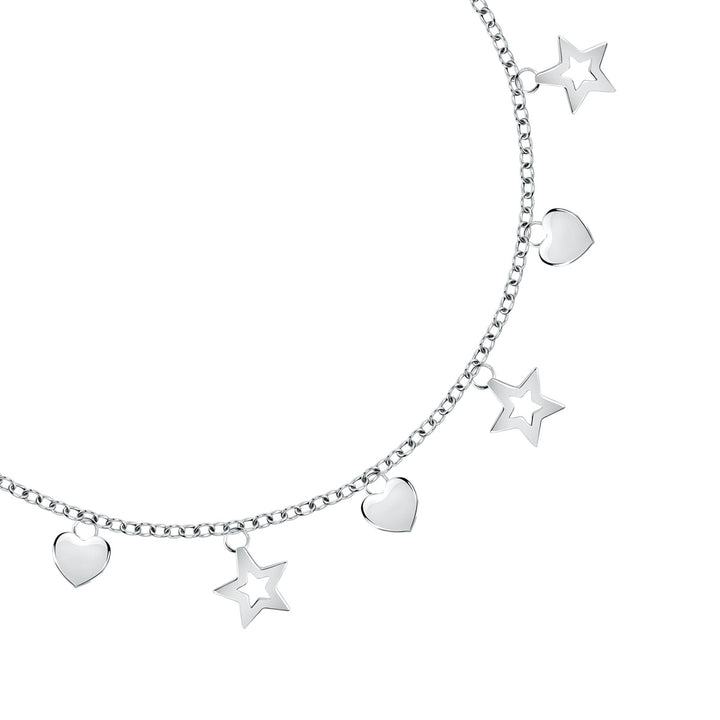 La Petite Story Silver Heart Star Armband - LPS05AWV14