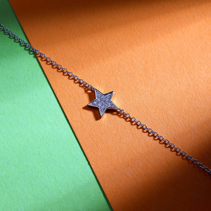 La Petite Story Collection Silver Star Armband - LPS05AWV22