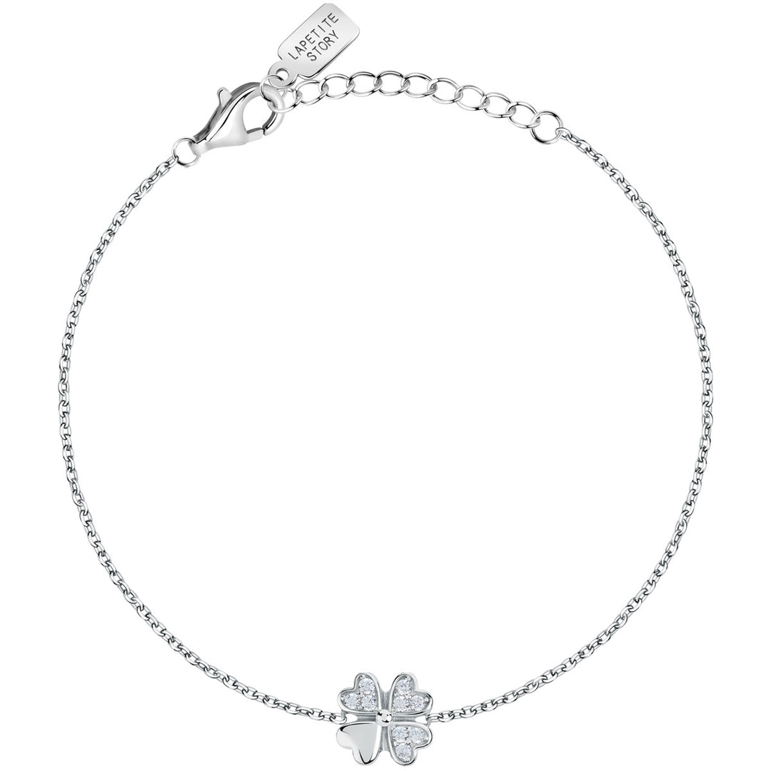 La Petite Story Collection Silver Clover Armband - LPS05AWV23