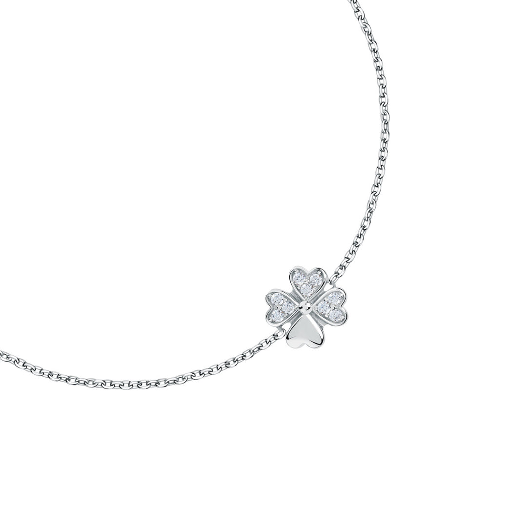 La Petite Story Collection Silver Clover Armband - LPS05AWV23