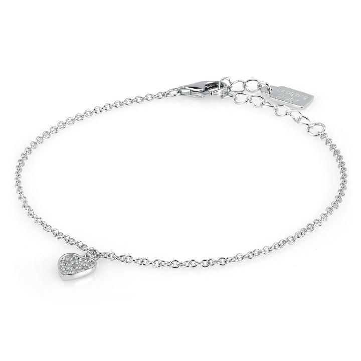 La Petite Story Collection Silver Heart Armband - LPS05AWV30