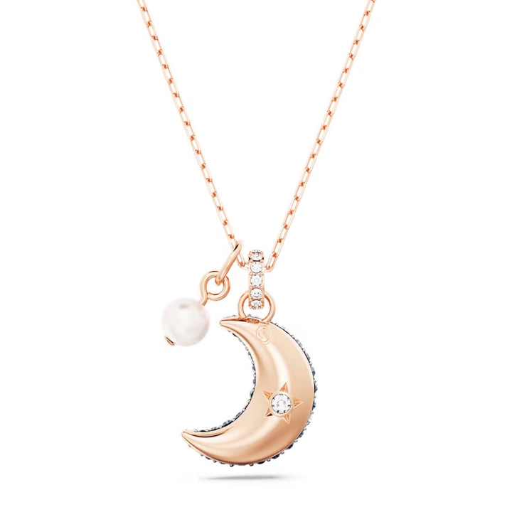 Swarovski Sublima Halskette Kristallperle Mond Mehrfarbig Roségold Legierungsschicht - 5671585