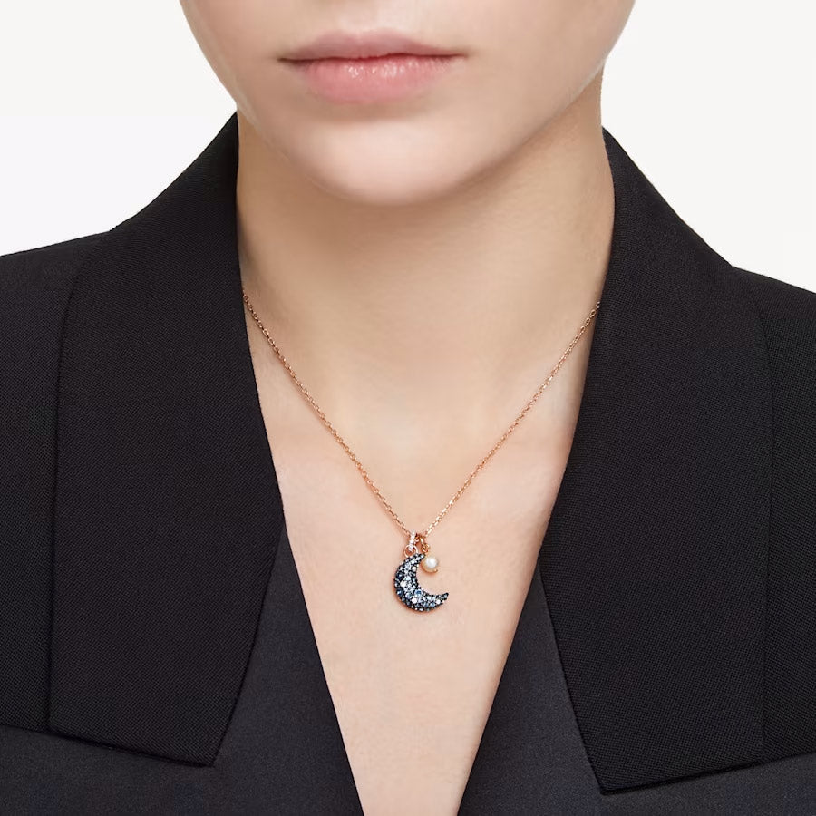Swarovski Sublima Halskette Kristallperle Mond Mehrfarbig Roségold Legierungsschicht - 5671585