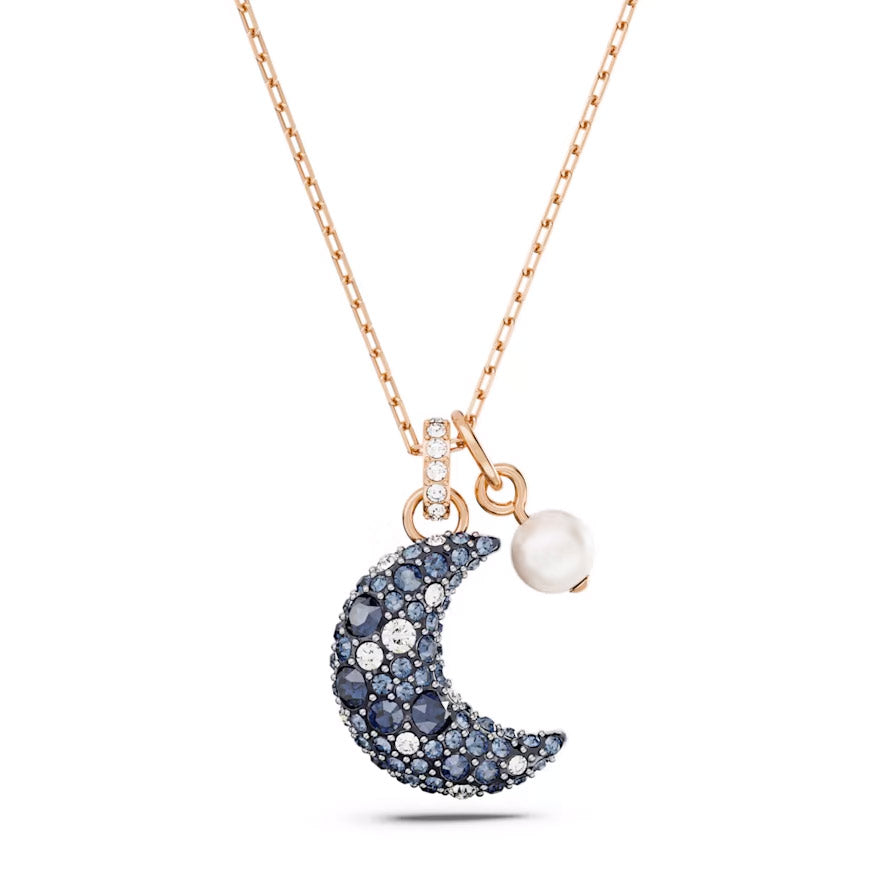 Swarovski Luna Halskette Mond Mehrfarbig Roségold - 5671585