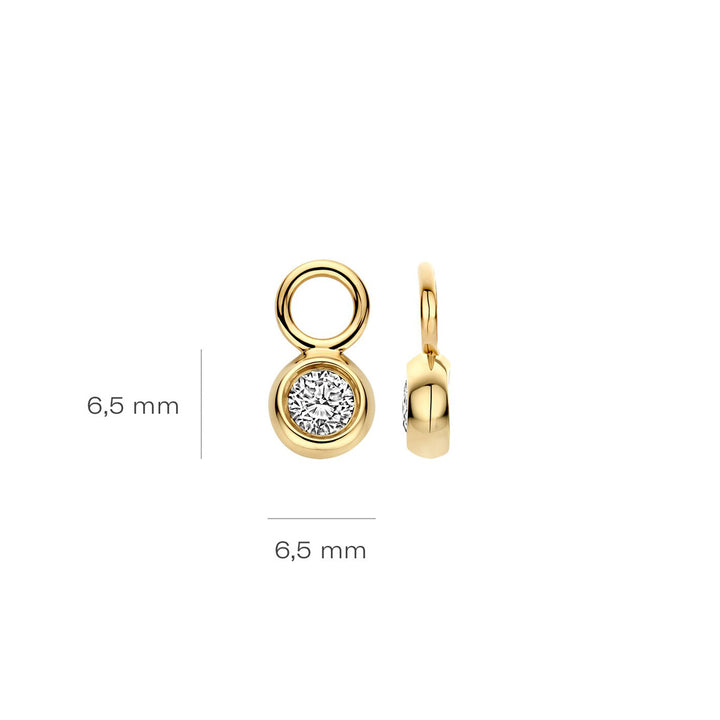 Blush Lab Diamonds Ohr Charms 14k Gelbgold - LG9002Y/M