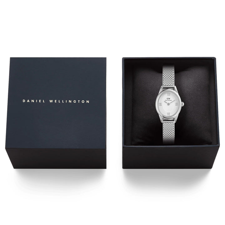 Daniel Wellington Ophelia Mini Mesh White Silver - DW00100938