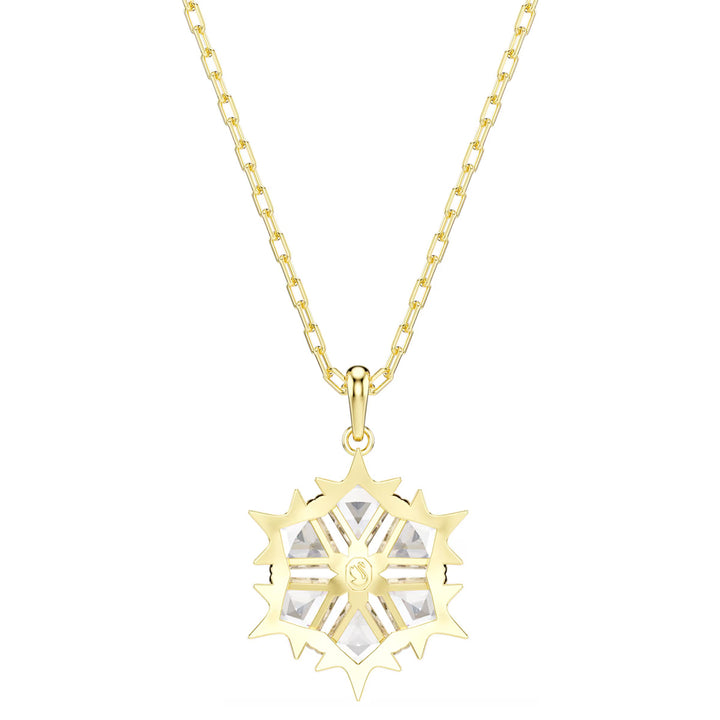 Swarovski Magic Halskette Verschiedene Schliffe Schneeflocke Weiss 18K goldbeschichtet - 5757788