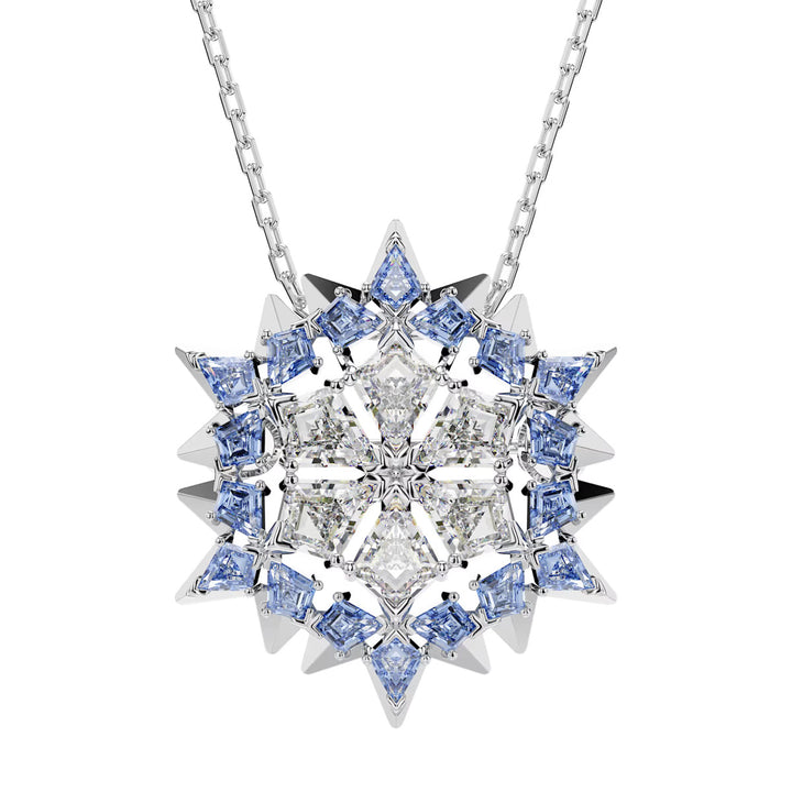 Swarovski Collana e Spilla Magic Fiocco Di Neve Blu Placcato rodio - 5737619