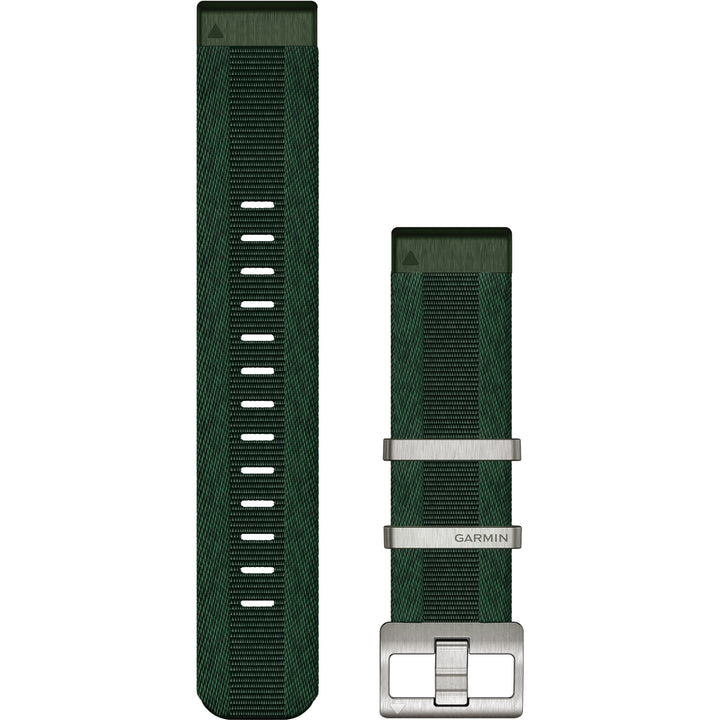 Garmin MARQ QuickFit 22 Pine Green Jacquard Nylon Strap - 010-14554-06