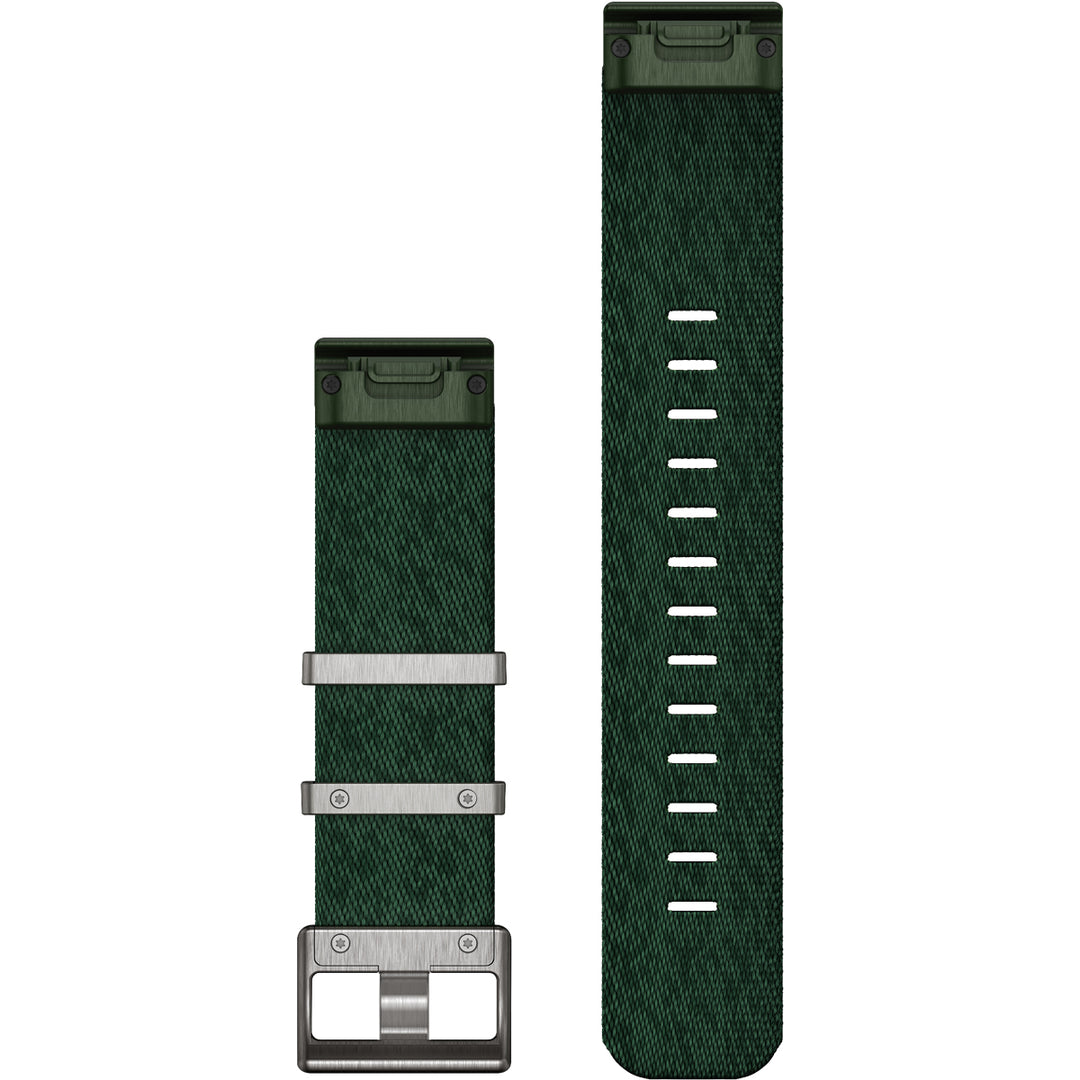 Garmin MARQ QuickFit 22 Pine Green Jacquard Nylon Strap - 010-14554-06
