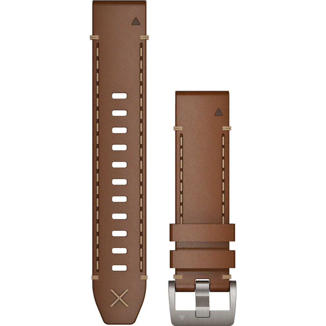 Garmin MARQ QuickFit 22 Brown Italian Leather Vacchetta Strap - 010-14554-11