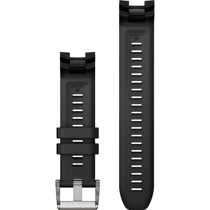 Garmin MARQ QuickFit 22 Black Silicone Rubber Strap - 010-14554-00