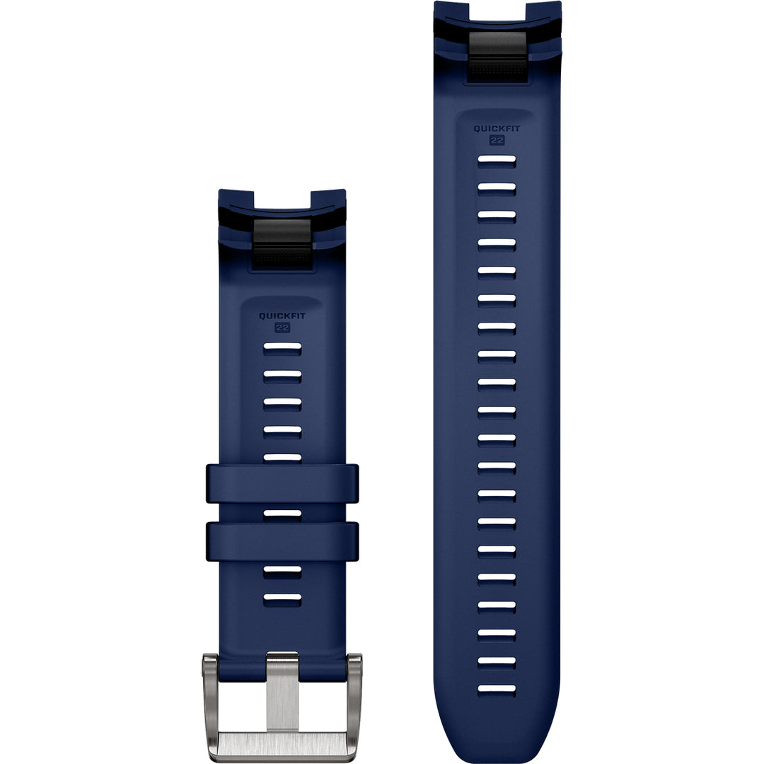 Garmin MARQ QuickFit 22 Navy Blue Silicone Rubber Strap - 010-14554-01