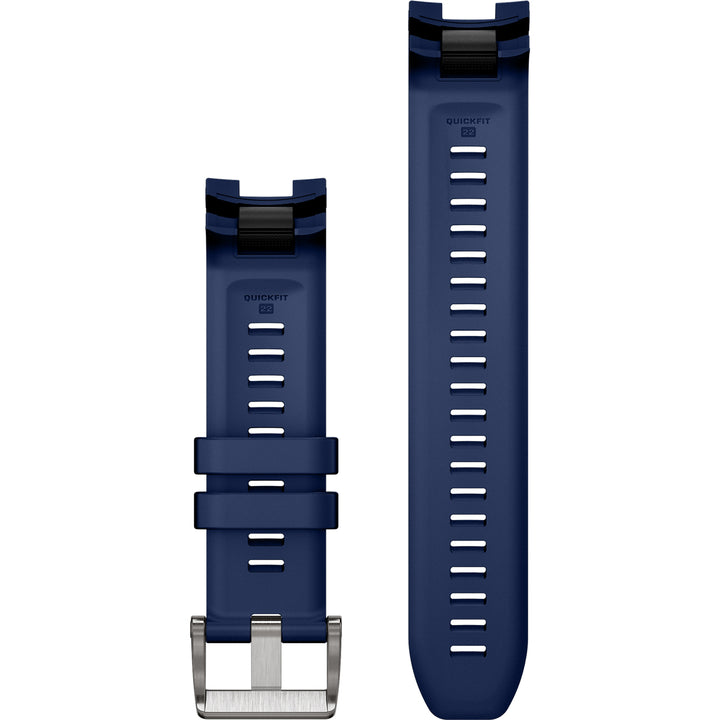Garmin MARQ QuickFit 22 Navy Blue Silicone Rubber Strap - 010-14554-01