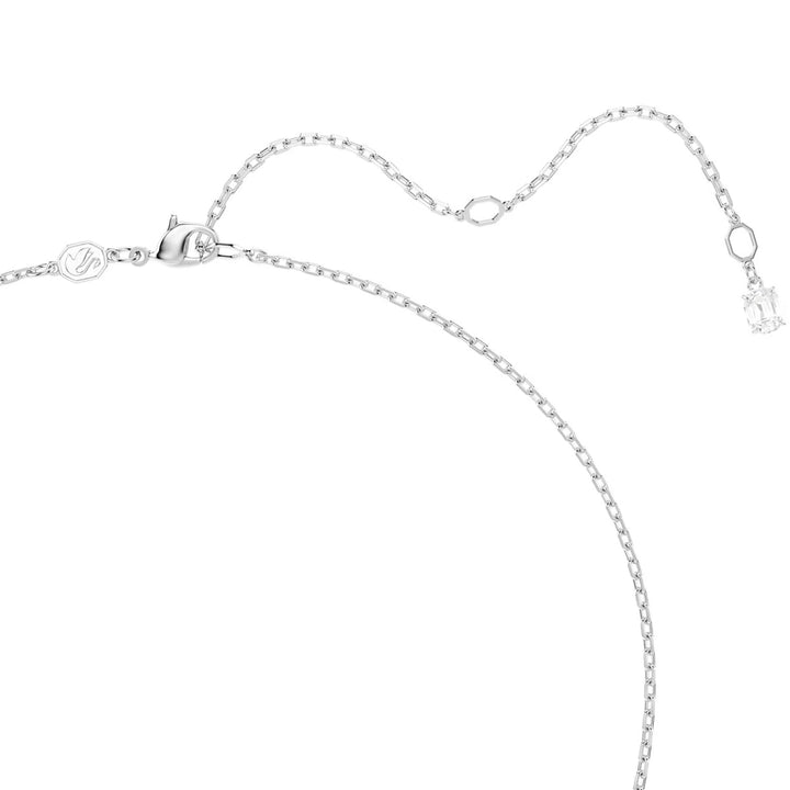 Swarovski Matrix Halskette Baguette Schliff Weiss Rhodiniert - 5727114